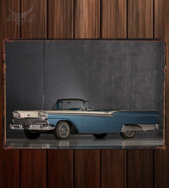 Металлическая табличка Ford Galaxie Skyliner Металлическая табличка Ford Galaxie Skyliner